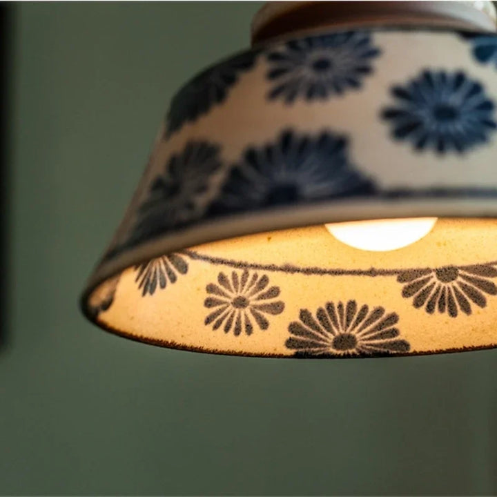 Ronja – Handbeschilderde keramische hanglamp