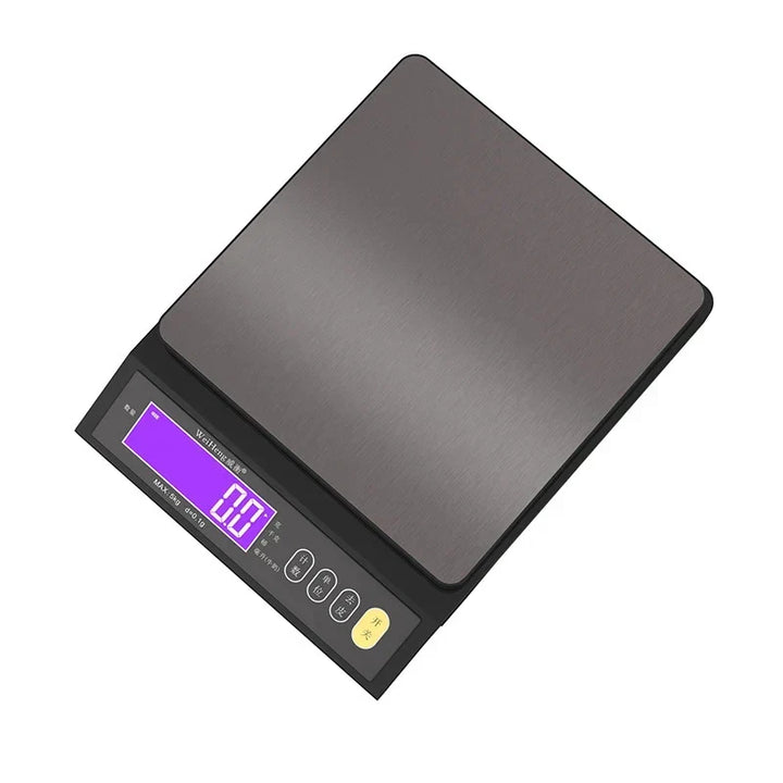Elektronische Digitale Keukenweegschaal 5 kg/0,1 g en 10 kg/1 g, LCD-scherm, volledig waterdicht roestvrijstalen keukengereedschap