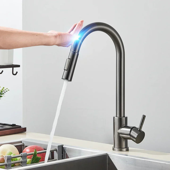 Keukenkraan met aanraaksensor