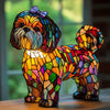 Hond decoratieve tafellamp kleurrijk fantasie sfeerlicht