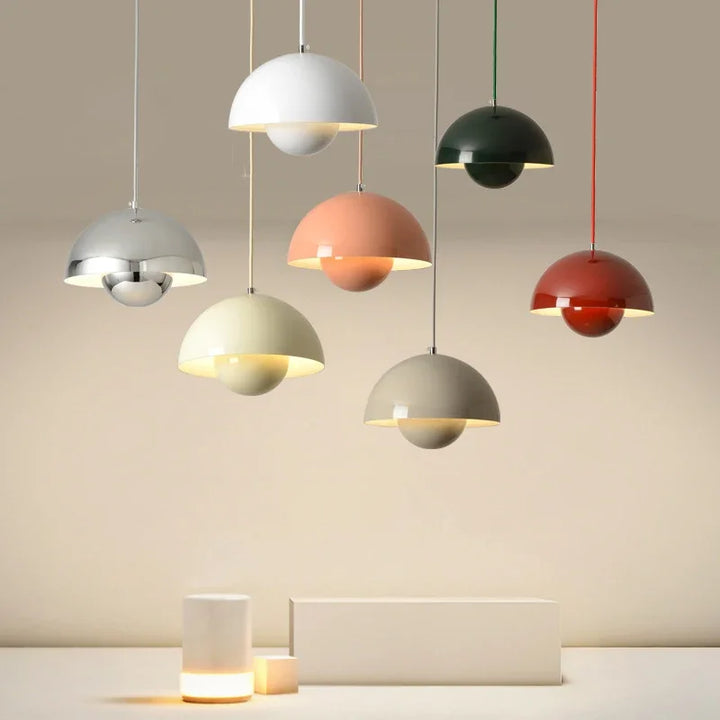 Minimalistische hanglamp voor aan het plafond, strak ontwerp, sfeerverlichting
