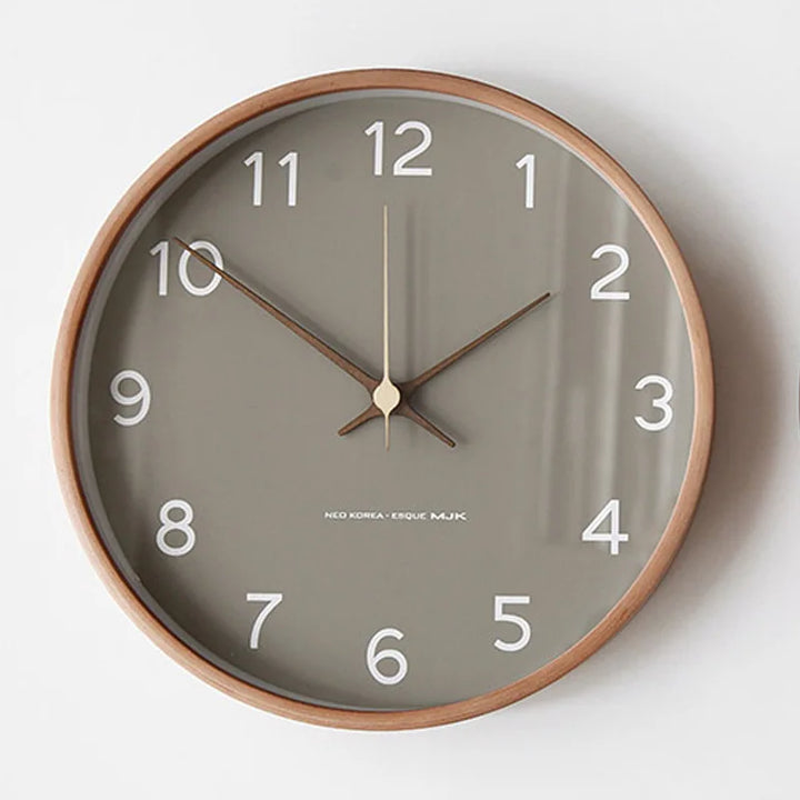 Minimalistische wandklok, stil rond ontwerp voor thuis &amp; kantoor