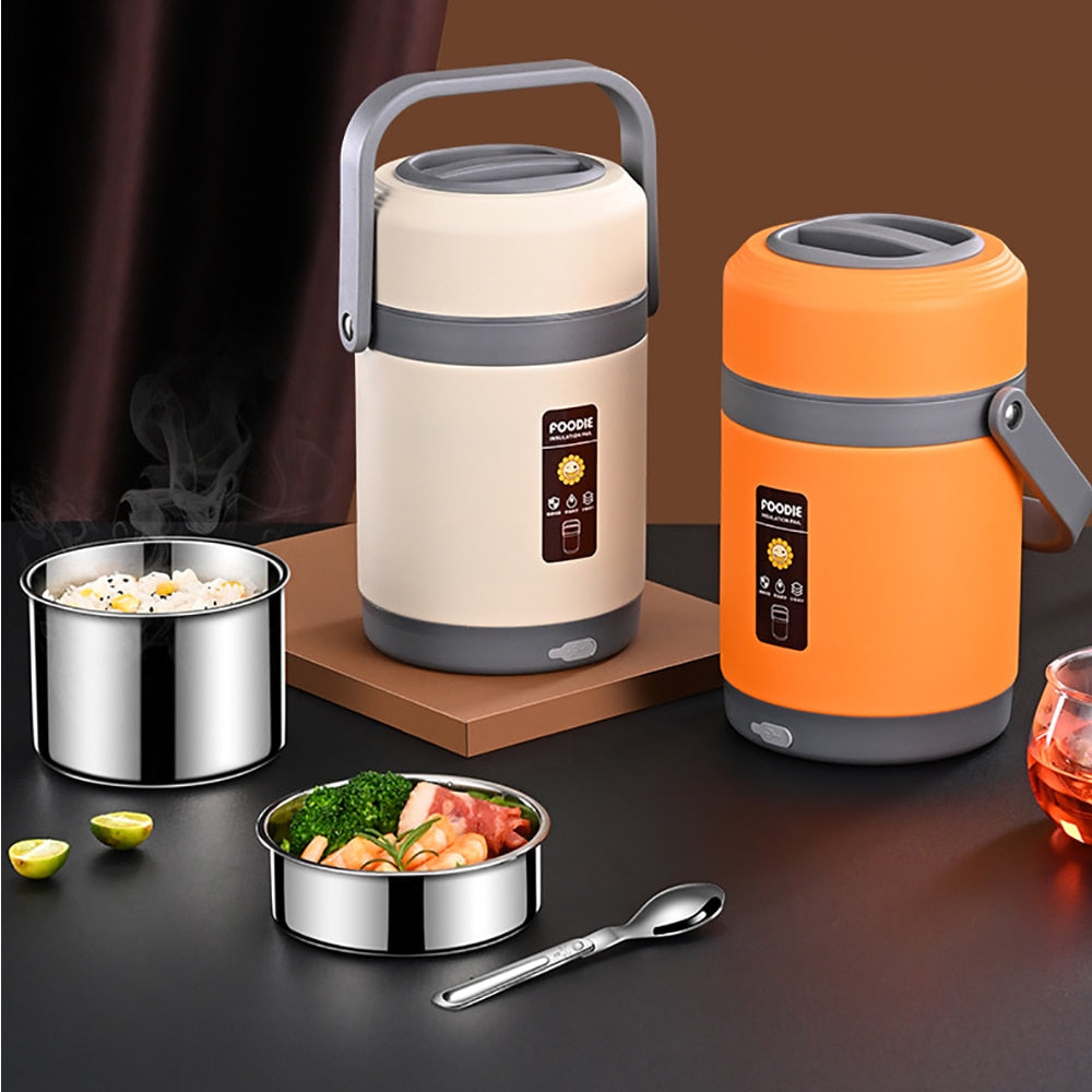 USB-Verwarmde Lunchbox | Roestvrij Staal 304, Draagbare Voedselwarmer