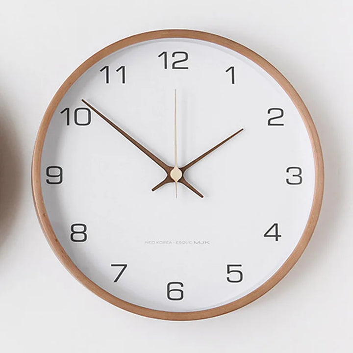 Minimalistische wandklok, stil rond ontwerp voor thuis &amp; kantoor