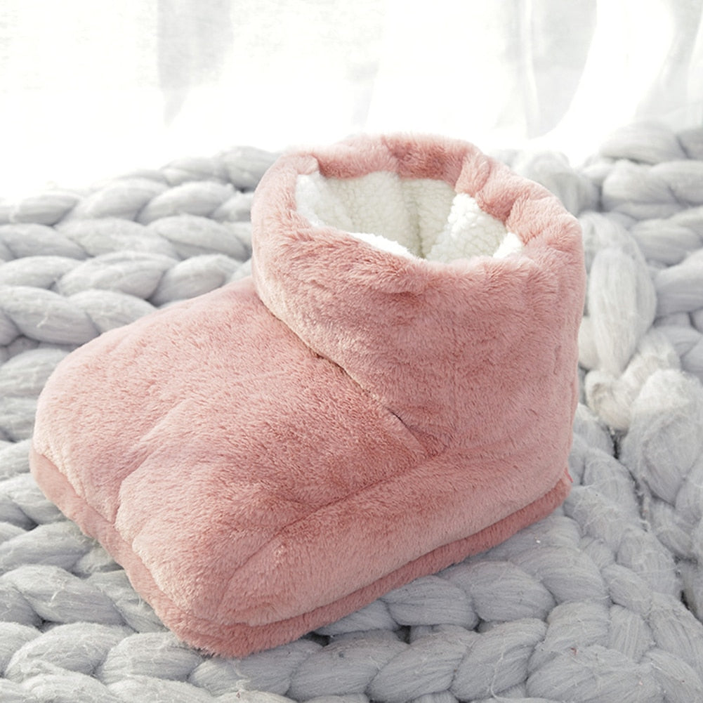 Draadloze oplaadbare voetenwarmer van zachte fleece