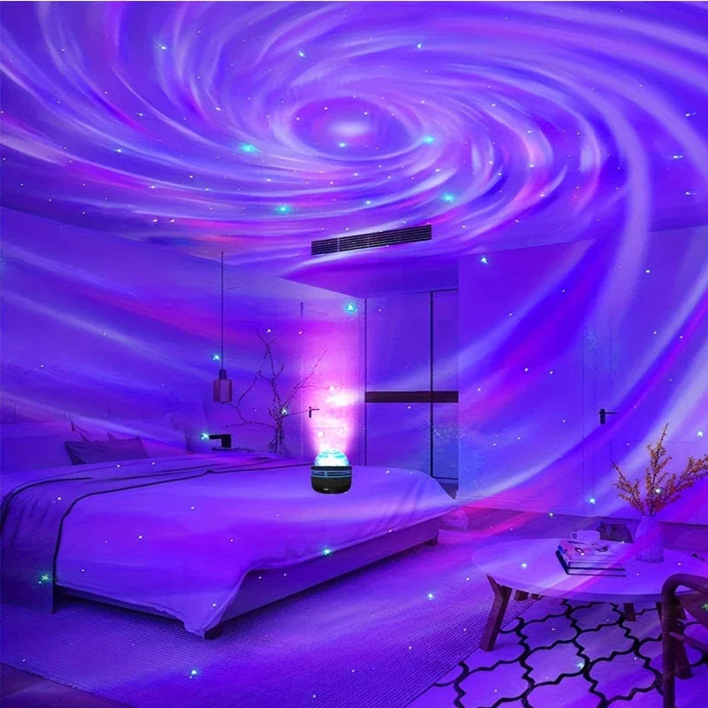 Polariva Noorderlicht Projector | Muzieksynchronisatie & Afstandsbediening | RGB Sfeerlicht | USB-oplaadbaar | 7,8×7,8×8,7 cm