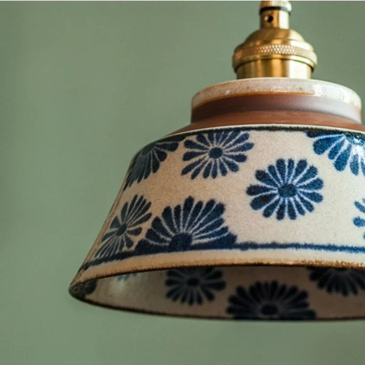 Ronja – Handbeschilderde keramische hanglamp