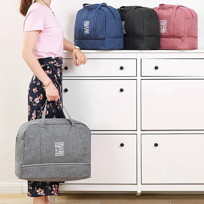Lugviva Opvouwbare Reistas voor Dames | Grote Weekendtas van Oxford Stof | Cabinetas voor Reizen, Dagelijks Gebruik en Sport