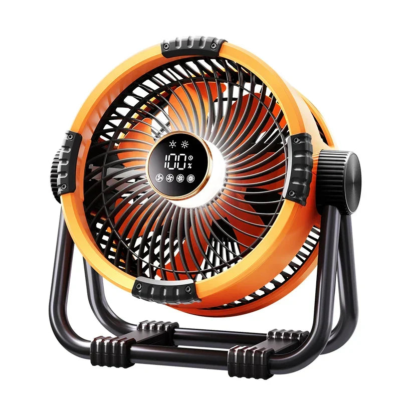 Campingventilator met 20000mAh accu, ledlicht & afstandsbediening – WindMate