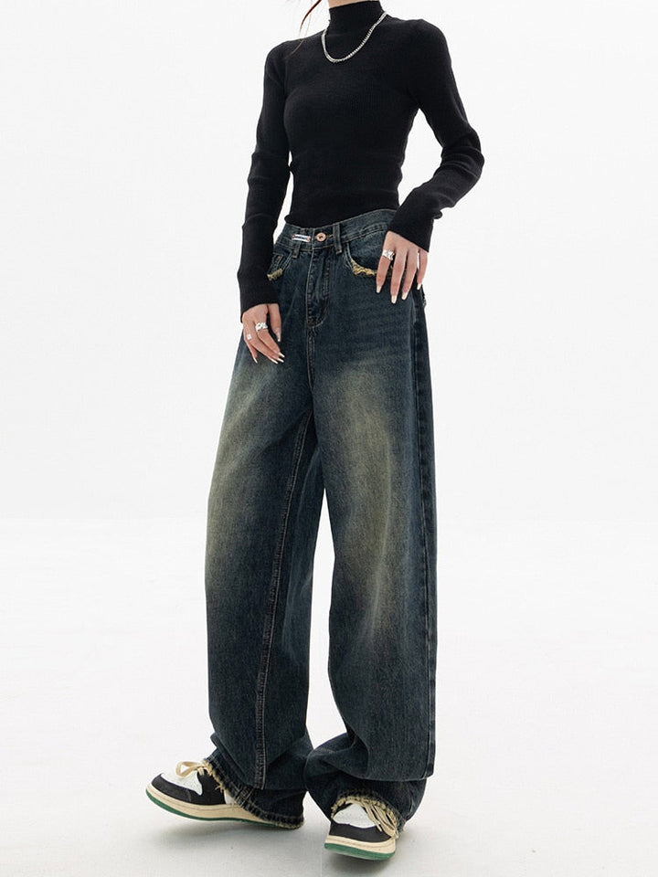 Vintage baggy damesjeans - Aria