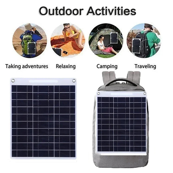Draagbaar Zonnepaneel SOLVION Charge 100W | 5V | Dubbele USB | Waterdicht | Outdoor & Camping