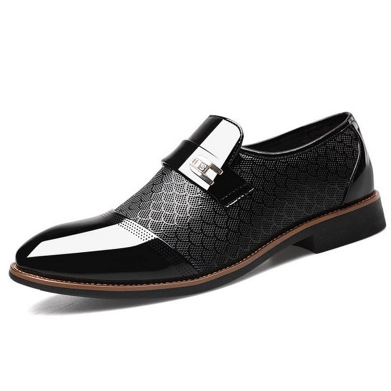 Stijlvolle glanzende herenschoenen - Hudson