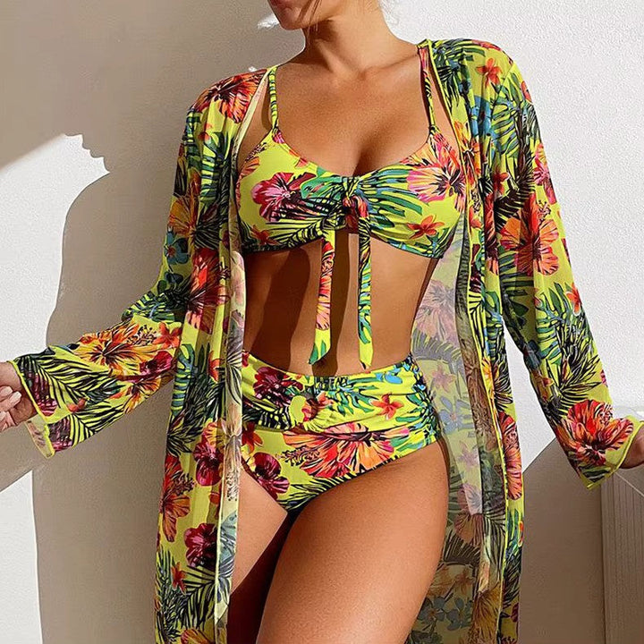 Bikiniset met Hoge Taille en Cover-up – Amira