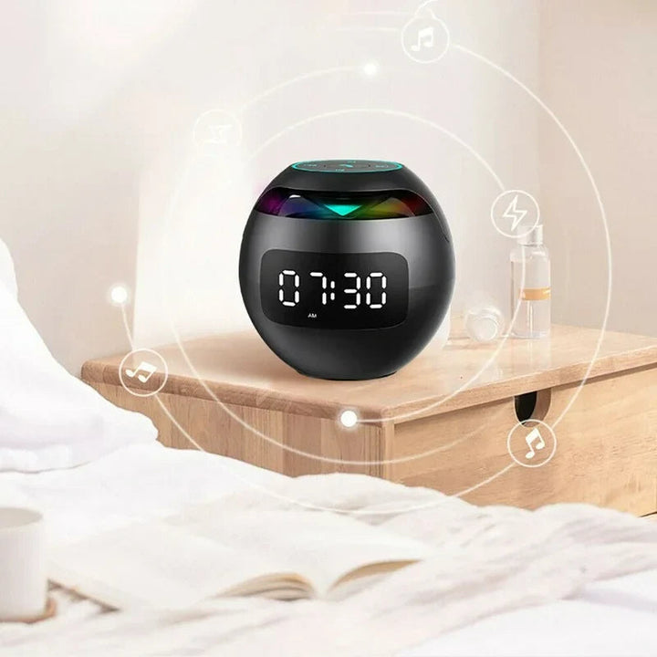 Digitale wekker Bluetooth-speaker met kleuren-LED-licht