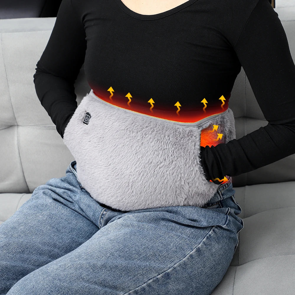Verwarmde buikband en handwarmer 2-in-1 via USB