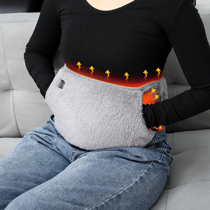 Verwarmde buikband en handwarmer 2-in-1 via USB