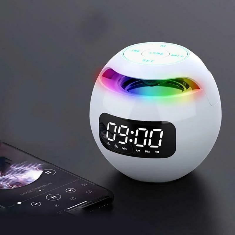 Digitale wekker Bluetooth-speaker met kleuren-LED-licht