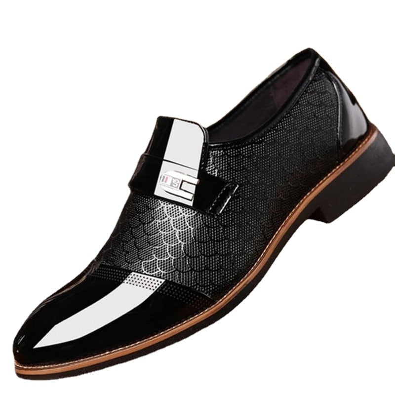Stijlvolle glanzende herenschoenen - Hudson