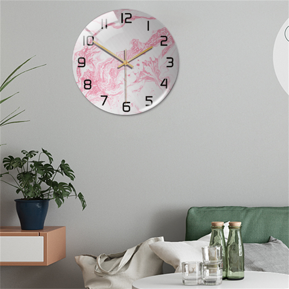 Elegante Wandklok met Marmereffect – MarbleTime