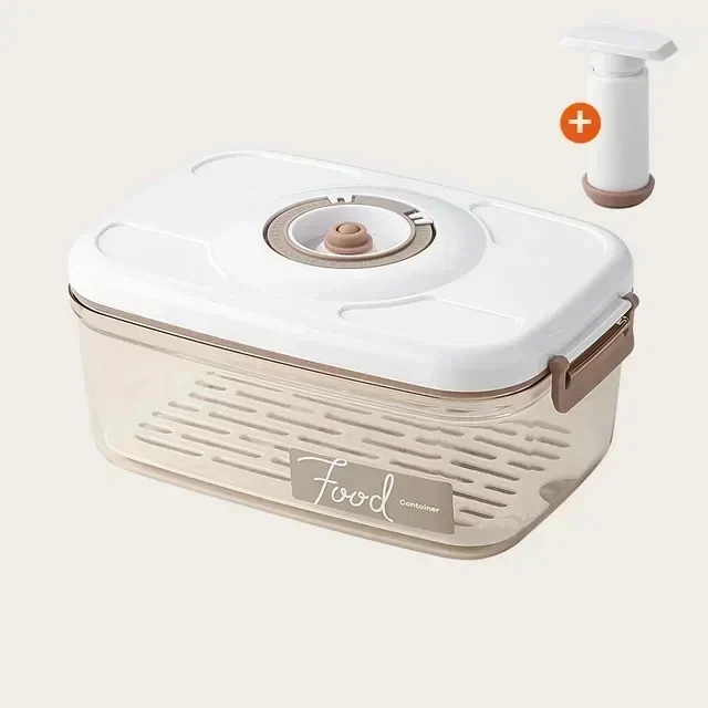 Voedsel Vacuüm Opslagdoos Transparante Container met Handpomp – FreshLock
