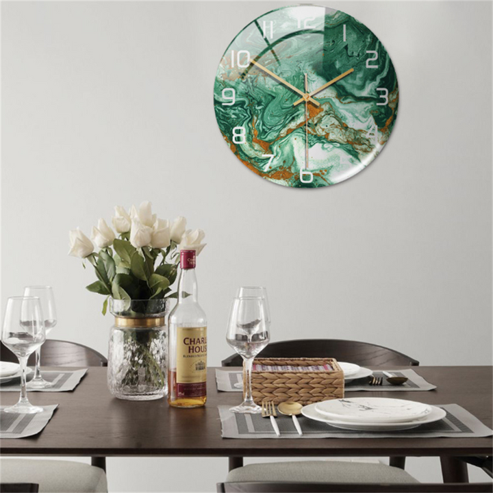 Elegante Wandklok met Marmereffect – MarbleTime