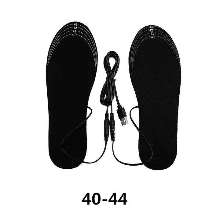 Verwarmde inlegzolen van carbonvezel met USB, op maat te knippen