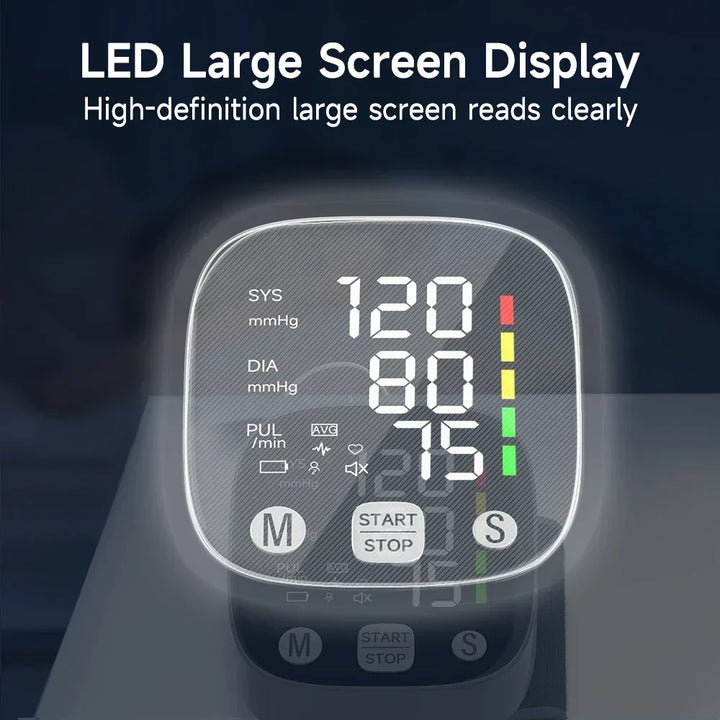 LED bloeddrukmeter voor de pols met spraakfunctie – HeartGuard