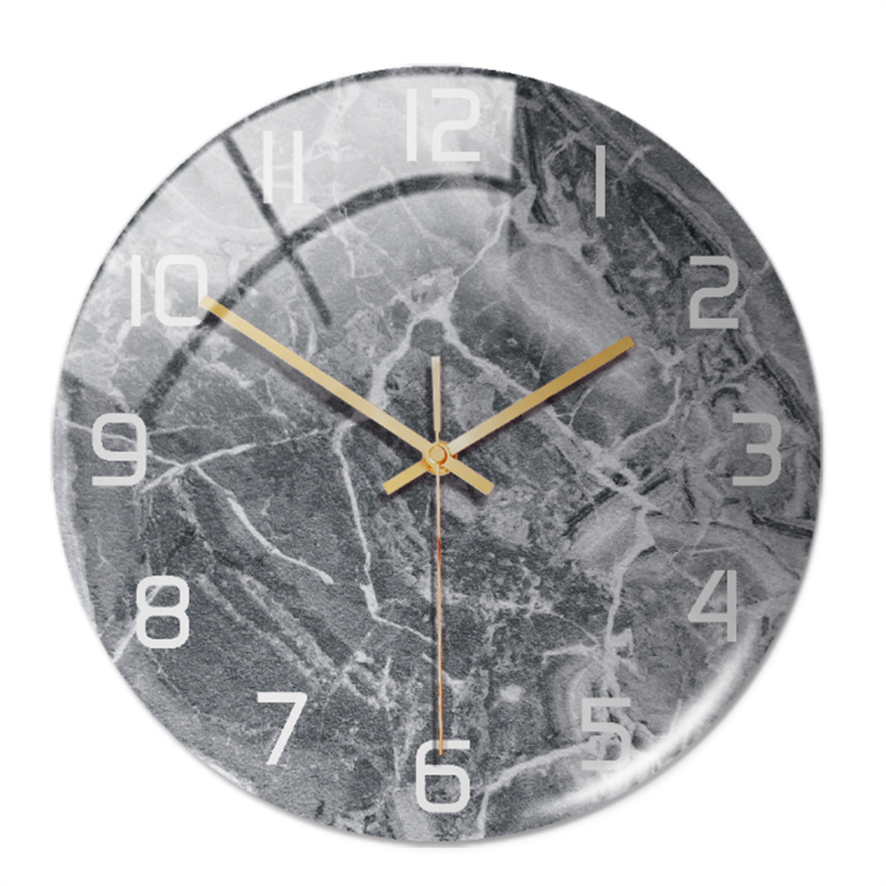 Elegante Wandklok met Marmereffect – MarbleTime
