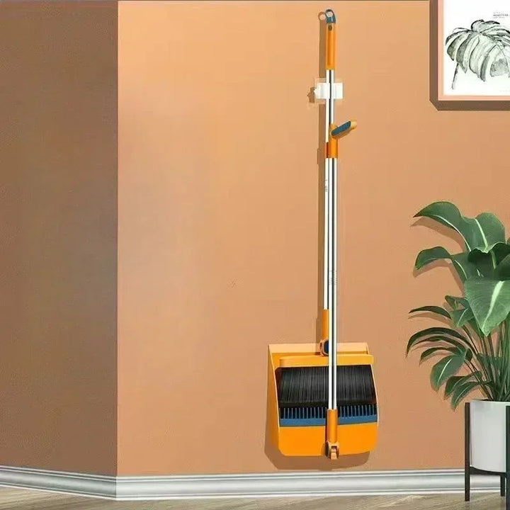 Compacte Bezem- en Blikset met Haarverwijdering en Inklapbaar Blik