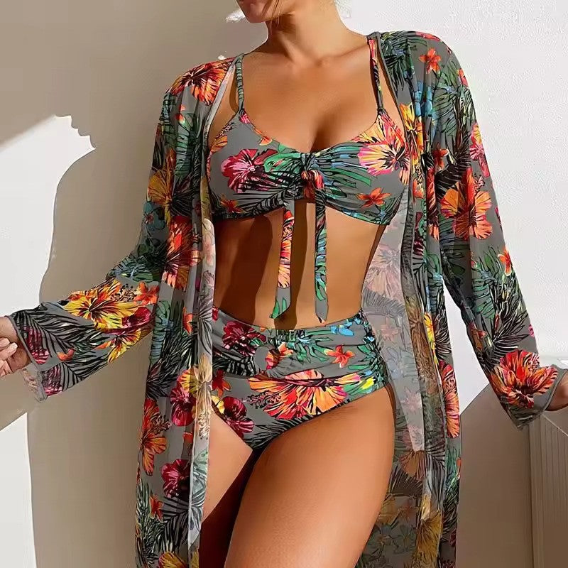 Bikiniset met Hoge Taille en Cover-up – Amira
