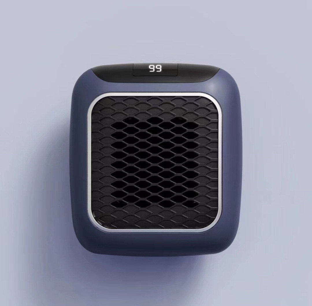 Mini wandventilatorkachel 800 W met led-display