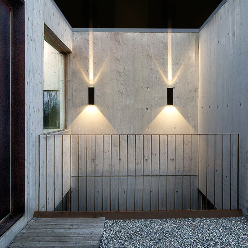 Waterdichte led-wandlamp voor buiten modern gebruik op patio en in de tuin