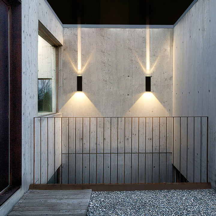 Waterdichte led-wandlamp voor buiten modern gebruik op patio en in de tuin
