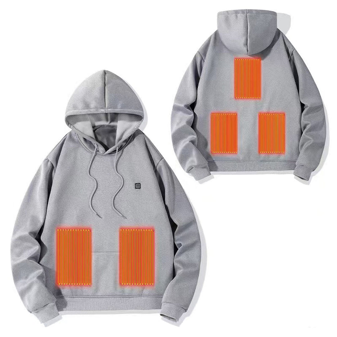 Verwarmde hoodie met warmte op borst en rug
