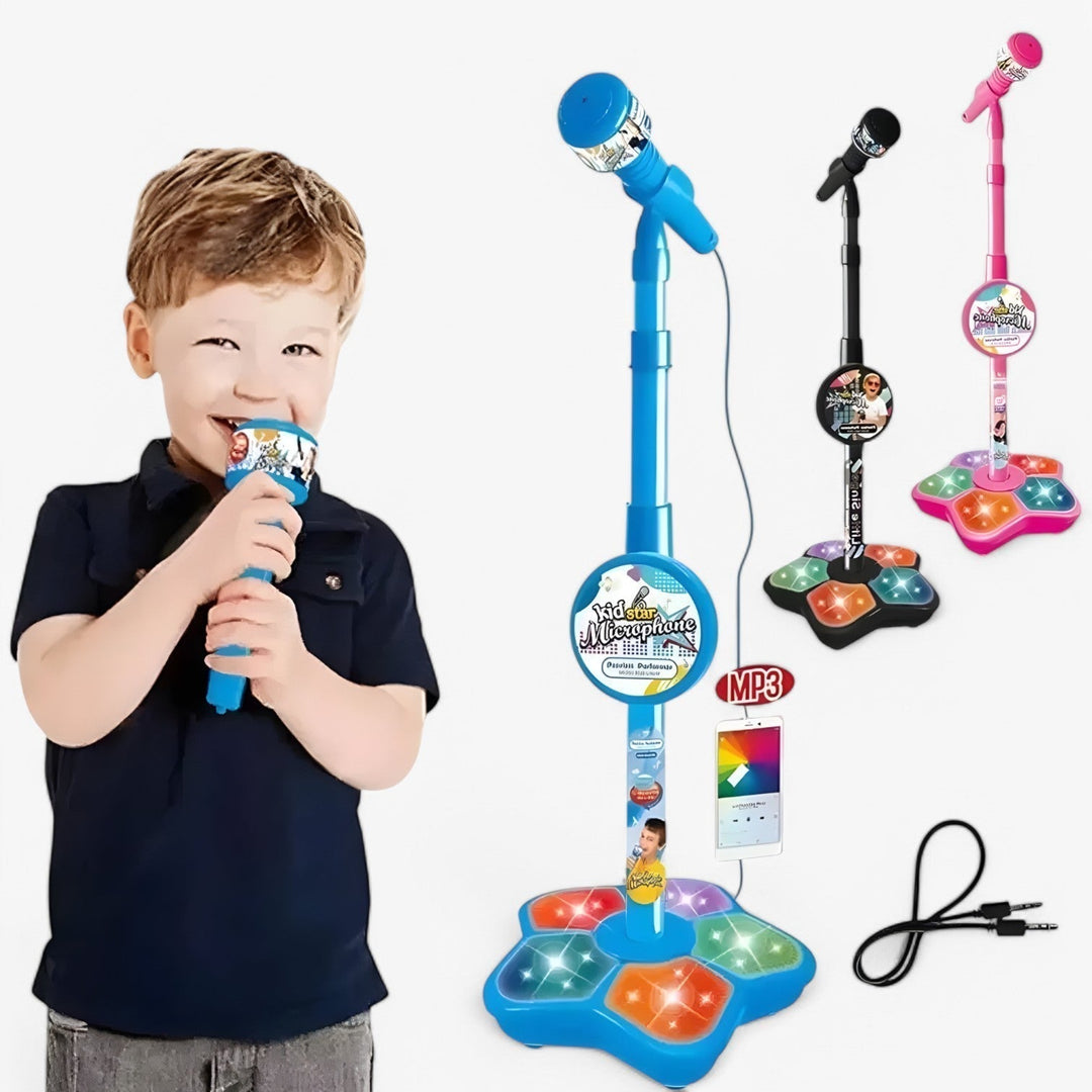 Kindermicrofoon met In Hoogte Verstelbare Standaard – SoundFun Stage