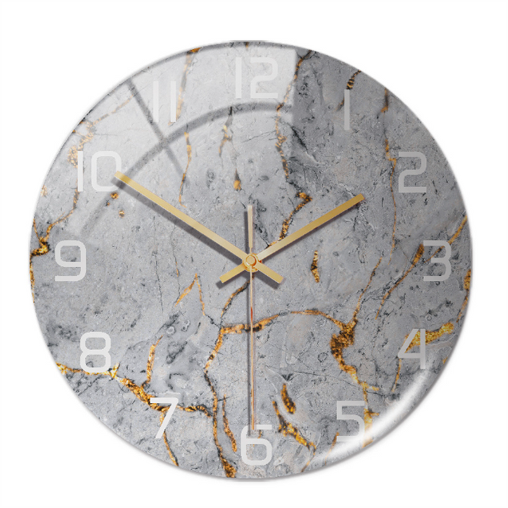 Elegante Wandklok met Marmereffect – MarbleTime
