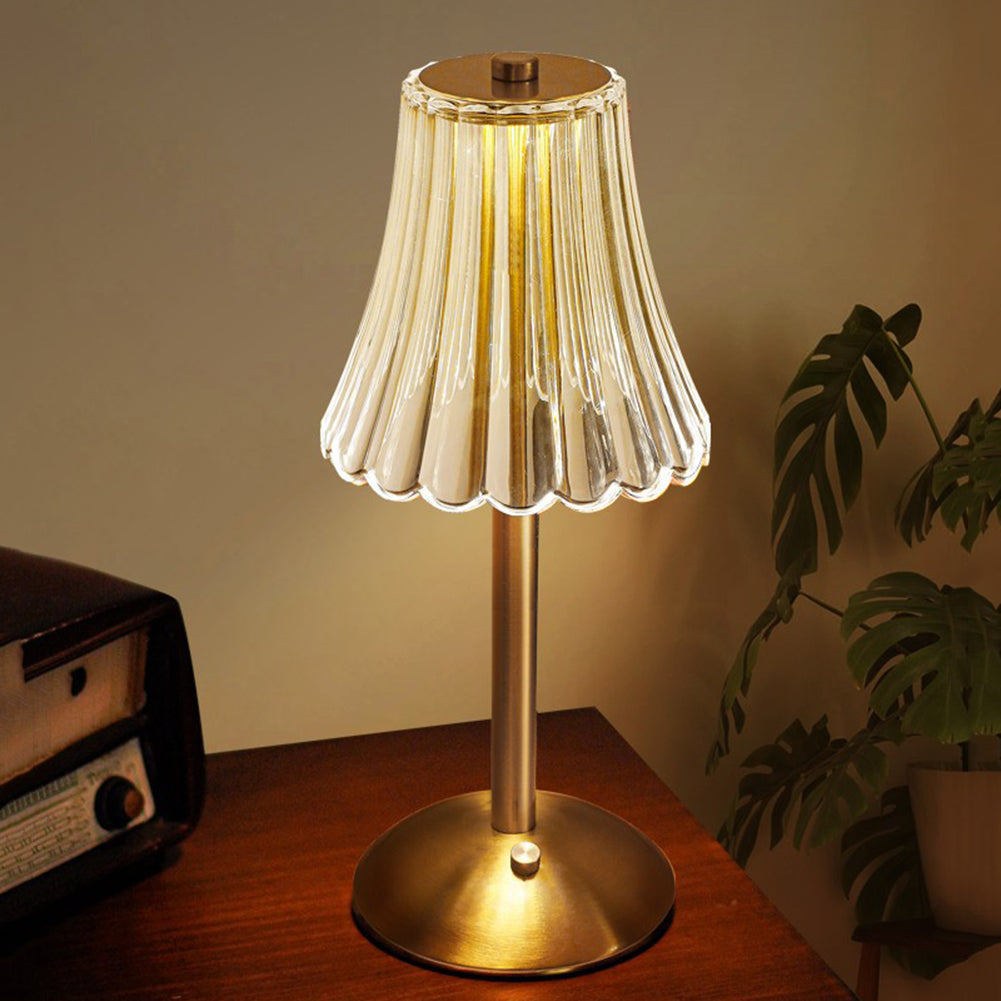 Kristallen tafellamp decoratief gouden licht voor moderne interieurs