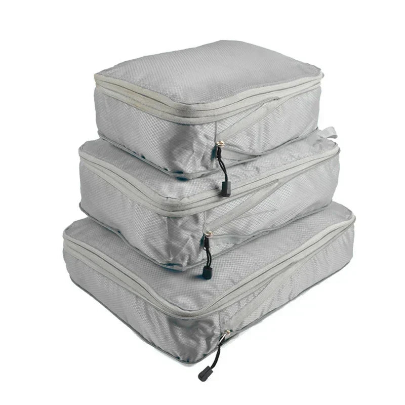 Set compressie-pakkubussen voor kofferorganisatie - 3 stuks