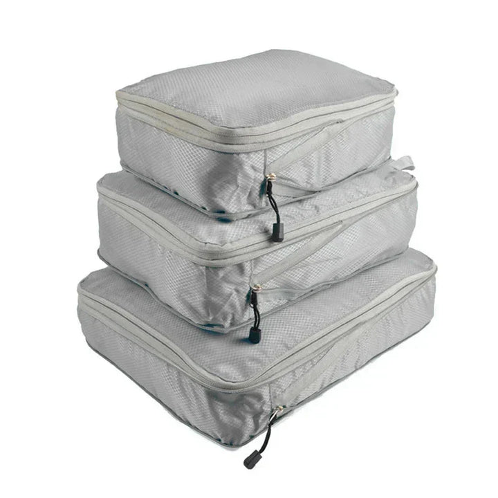 Set compressie-pakkubussen voor kofferorganisatie - 3 stuks