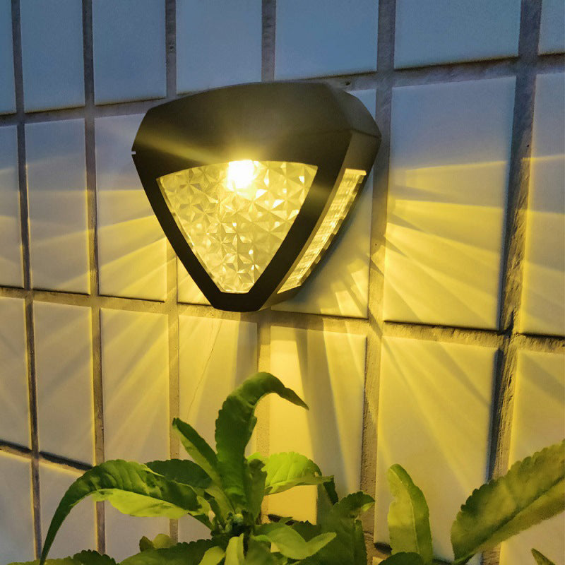 Elegante solar wandlamp voor terras en oprit