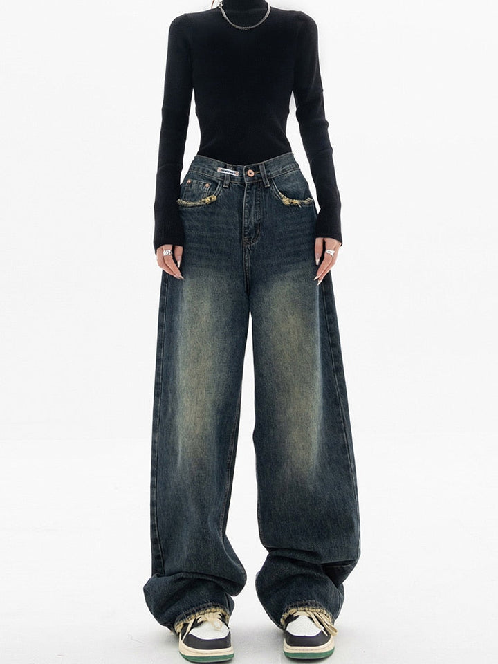 Vintage baggy damesjeans - Aria