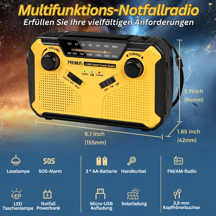 Multifunctionele noodradio met oplaadopties - SafeSignal