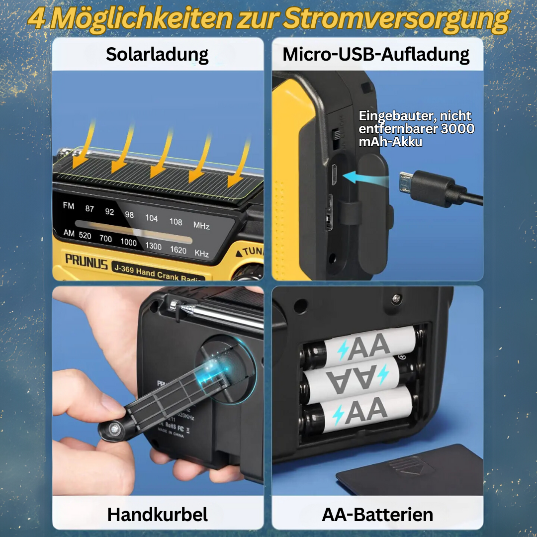 Multifunctionele noodradio met oplaadopties - SafeSignal