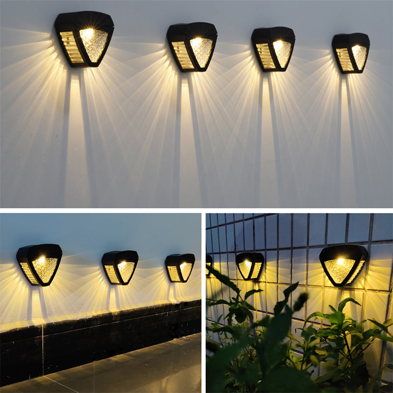 Elegante solar wandlamp voor terras en oprit