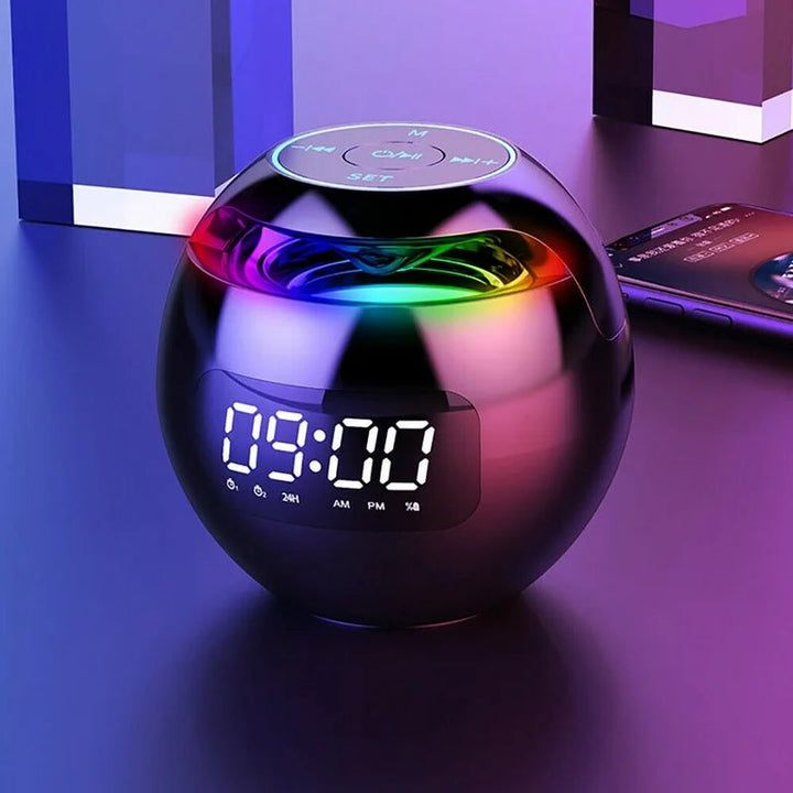 Digitale wekker Bluetooth-speaker met kleuren-LED-licht