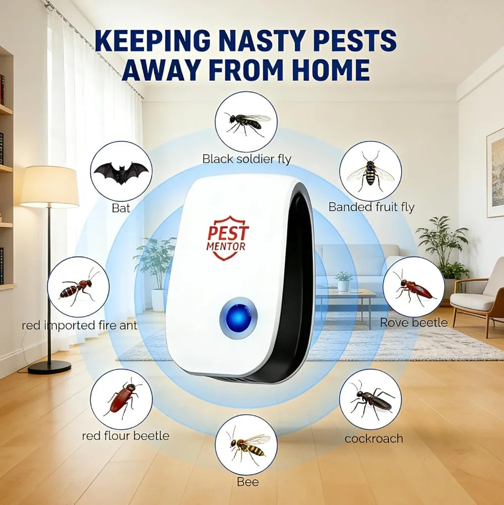 Ultrasone insecten- en knaagdierverjager voor binnen, direct in het stopcontact