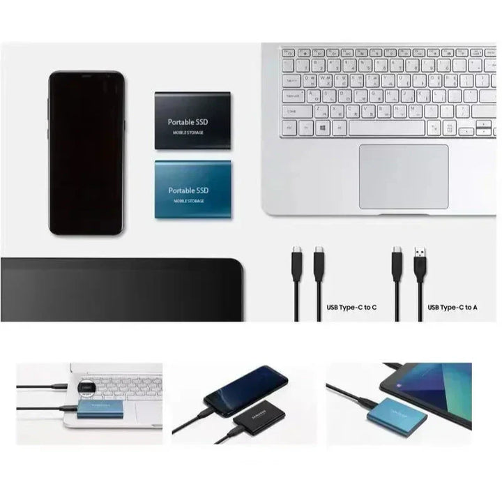 Externe SSD van 2TB voor snelle bestandsopslag en -overdracht