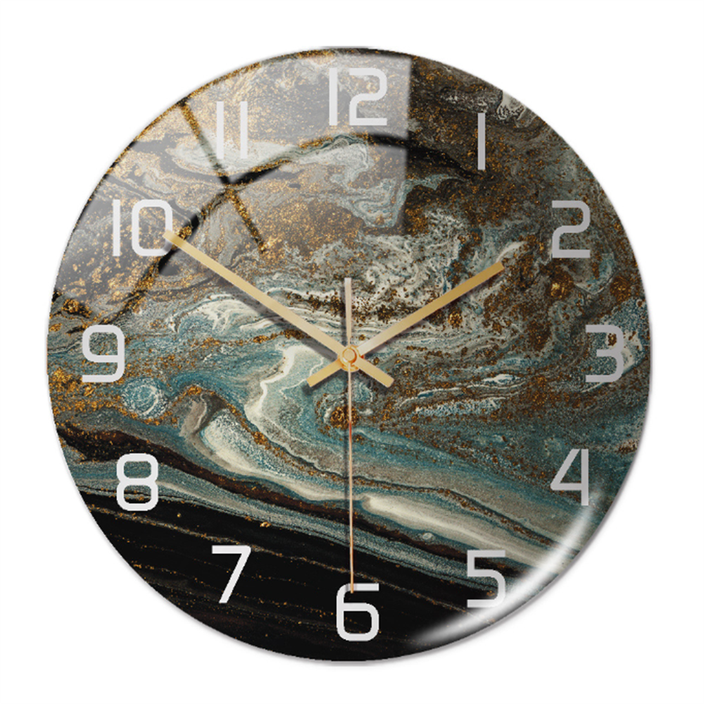 Elegante Wandklok met Marmereffect – MarbleTime