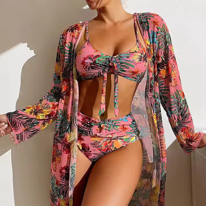 Bikiniset met Hoge Taille en Cover-up – Amira