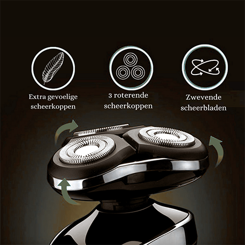 Oplaadbaar scheerapparaat voor nat en droog